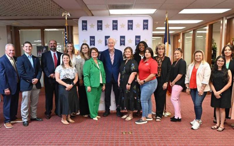 REGIONAL MEET Post Area Chamber of Commerce executive director Traci Jarrett attended an executive meeting with U.S. Sen. John Cornyn Sept. 2. | COURTESY PHOTO