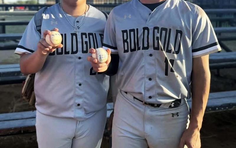POWER SURGE Caniel Carroll and Erik Garcia powered the Post Antelopes offense with home runs in a 14-10 win over Morton on Tuesday, April 21. | COURTESY PHOTO