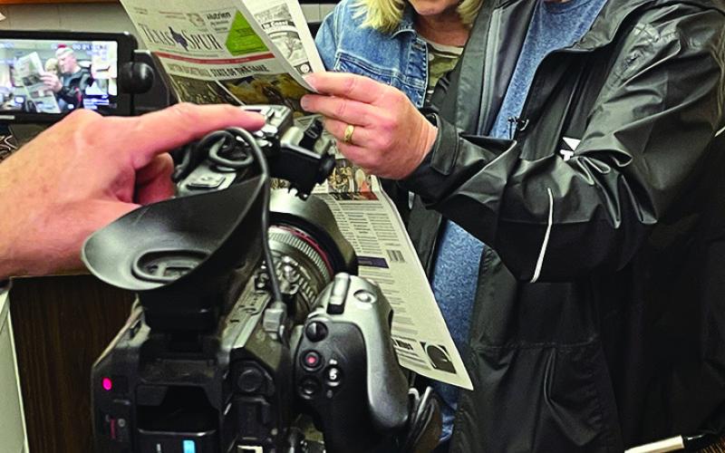 TEXASCOUNTRYREPORTER In their final year Bob and Kelli Phillips came to Spur to produce a segment onTheTexas Spur which is the flagship for a five-newspaper group which also includes The Post Dispatch, The Floyd County Hesperian-Beacon, The Knox County News-Courier and The Caprock Courier. | TEXAS SPUR PHOTO