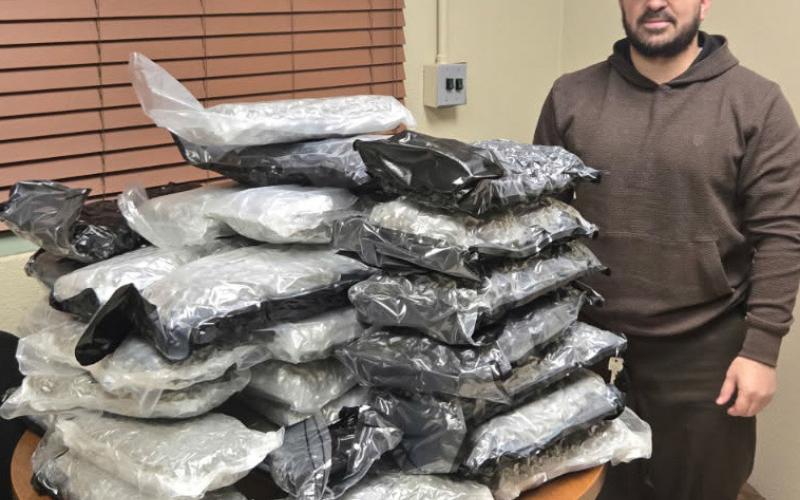 Deputy seizes over 80 pounds