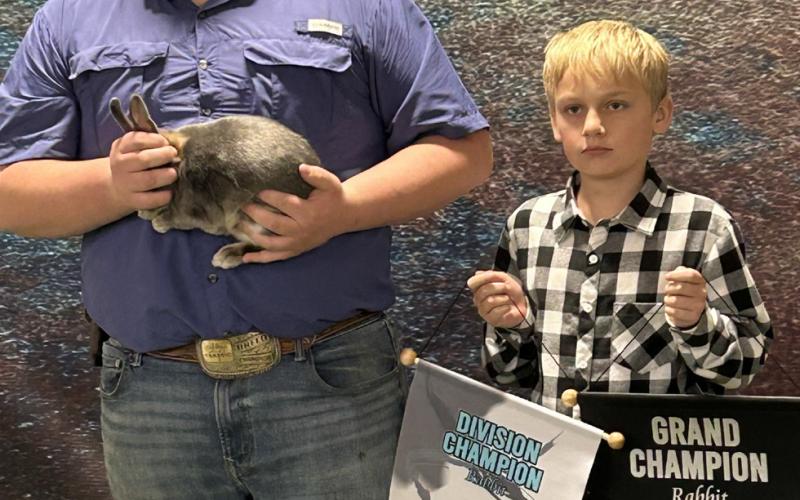 GRAND CHAMPION RABBIT ZACHARY GAYDOS