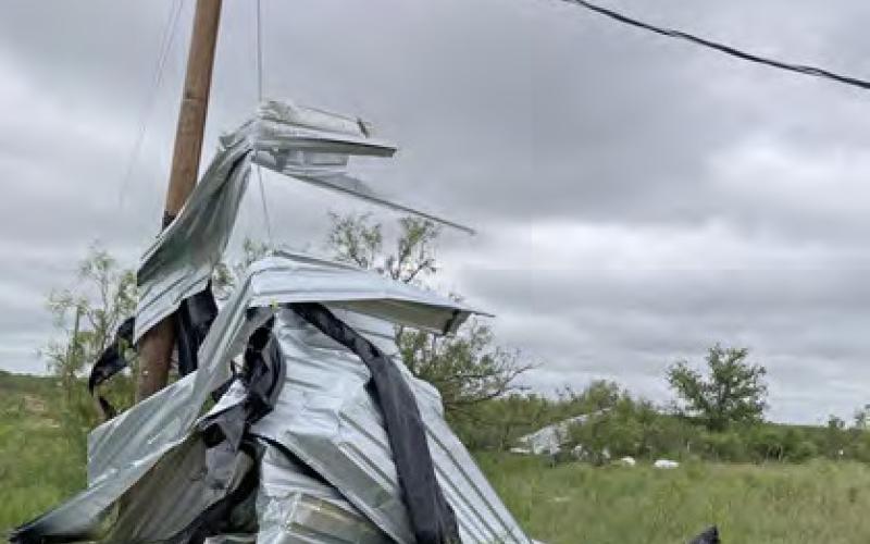 WEATHER WOES Garza County residents suffered a range of problems brought on by severe thunderstorms, wind and hail last week. | COURTESY PHOTOS