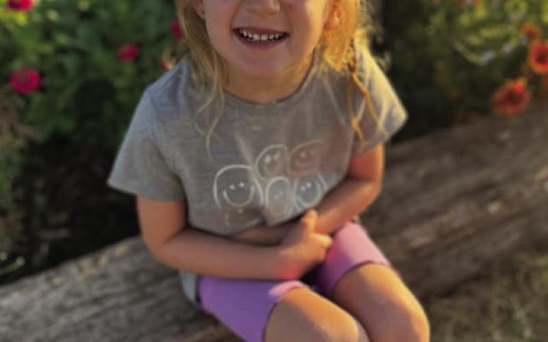 Mavery Mason started Homeschool Kindergarten on Monday. | COURTESY PHOTO