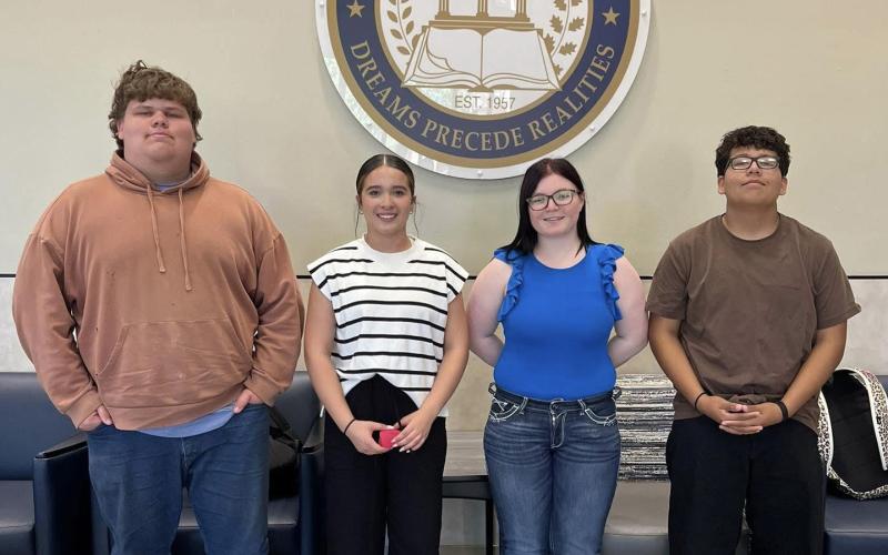 UIL ACADEMIC Students from Southland ISD competed in the Region 1-1A Academic UIL meet at South Plains College on Friday, April 24. Regional qualifiers were Zac Gaydos (mathematics), Addyson Valdez (spelling and vocabulary), Emily Johnson (science) and Aiden Contreras (science). | COURTESY PHOTO
