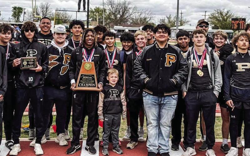 BOYS TRACK Post Track and Field had 15 competitors qualify for the area meet after impressive results from their district competition on Thursday and Friday, April 3-4. The Post Antelopes brought home the district 4-2A Team Championship trophy! | SIDELINE SPORTS PHOTO