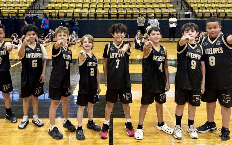 Grades 3-4 boys coached by Jack Cheek