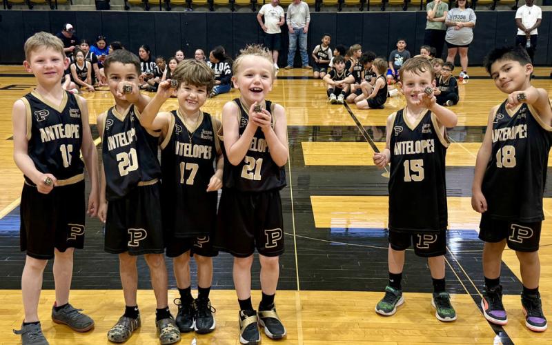 Grades 1-2 boys coached by Lacey Reiter