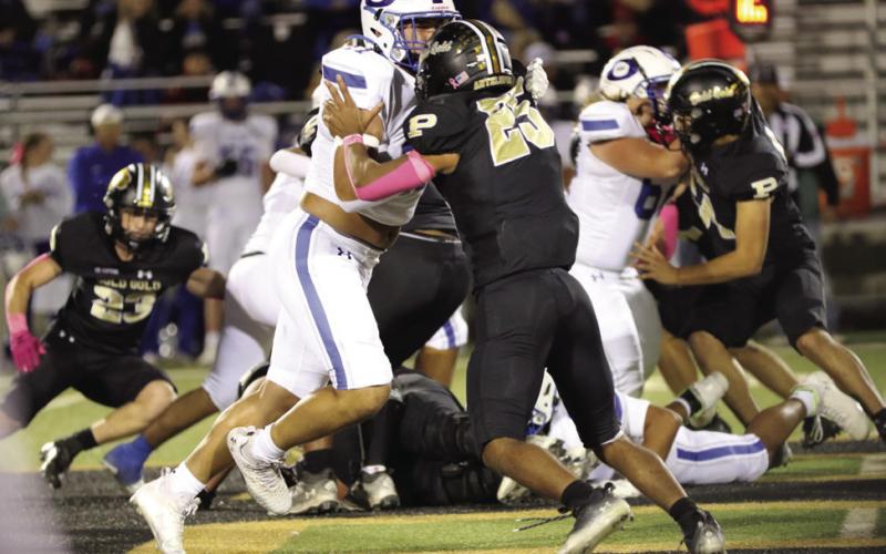 ANTELOPE PRIDE The Post Antelopes dominated the Mustangs to a 48-6 victory during Friday’s game, October 18. | COURTESY PHOTO