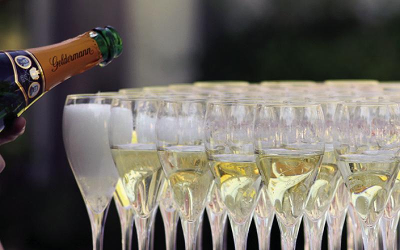 Photo provided by Gus Clemens Sparkling wine glasses.