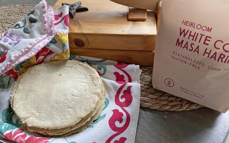 Homemade corn tortillas are simple, delicious, and fresh
