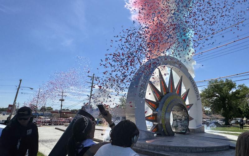 QUEEN’S GATE in Springfield, the newly dedicated monument to the Birthplace of Route 66, provides a new photo op in the “Queen City of the Ozarks,” third-largest city in Missouri and home to a wide array of dining experiences.