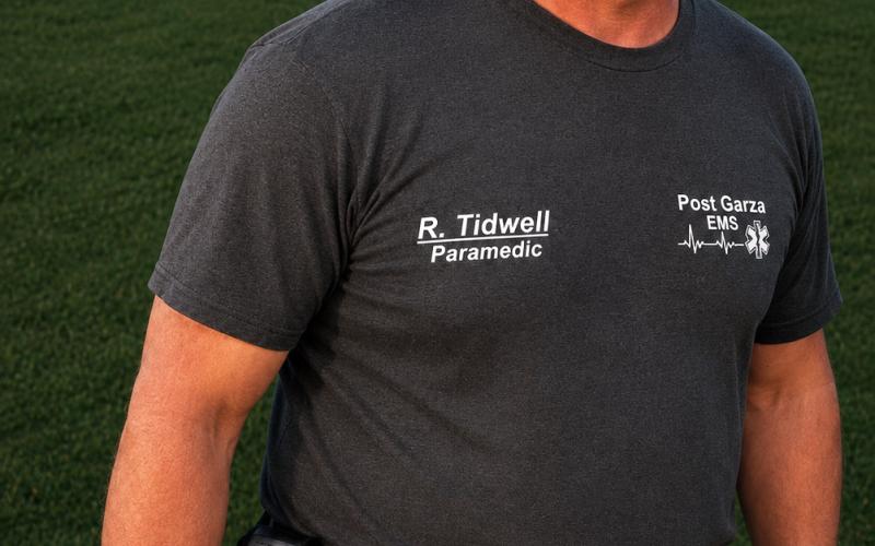 HOMETOWN HERO Rodney Tidwell, a longtime member of Garza County EMS, was recognized by Galls, a national public safety equipment company, for his dedication and service in emergency medical response. | COURTESY PHOTO