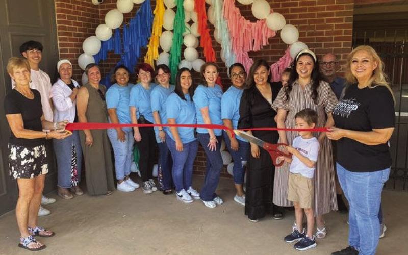 RIBBON CUTTING Viva Friends Child Care cut their ribbon with the Post Area Chamber of Commerce Friday, August 23. The new child care is located at 816 W 13th St, in Post. | COURTESY PHOTO