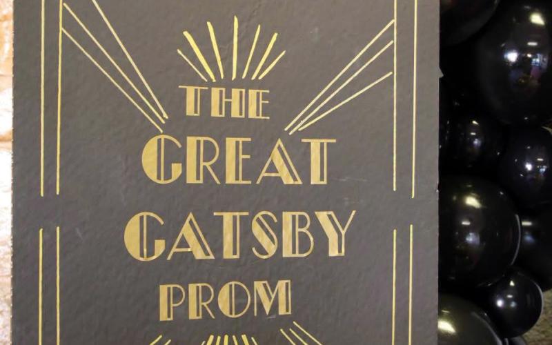 GATSBY GLAM Guests were welcomed to Post High school’s “Great Gatsby” themed prom April 18, setting the tone for an evening inspired by the Roaring Twenties. | WHITNEY DORSETT
