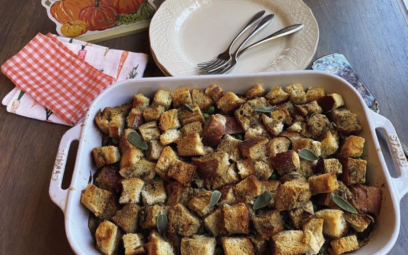 TURKEY DAY OPTIONS Thanksgivng Casserole is a hit for those eating a plant-based diet. | ANGELINA LARUE PHOTO