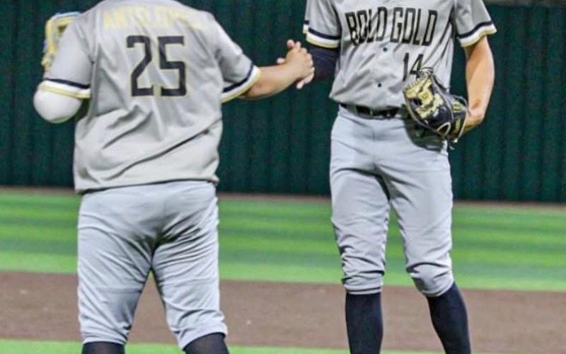 ON THE MOUND Cameron Menchaca delivered from the hill, pitching six innings with eight strikeouts while allowing six runs (four earned), as Daniel Carroll closed the game to secure the save. | COURTESY PHOTO