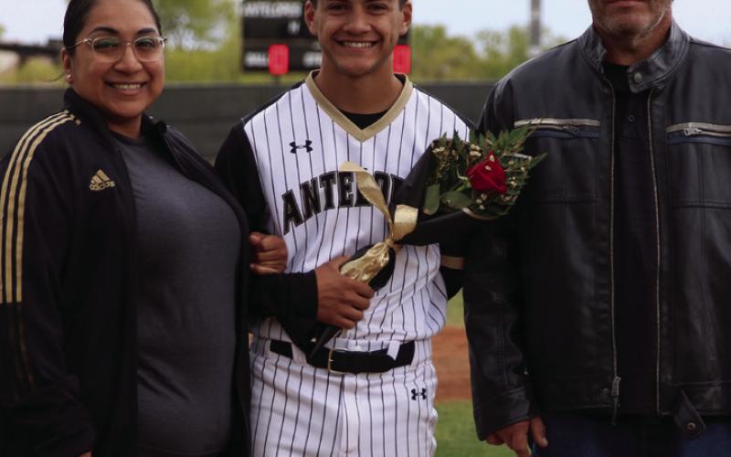 Samuel Walls escorted by: Athena Lopez and Lucas Walls