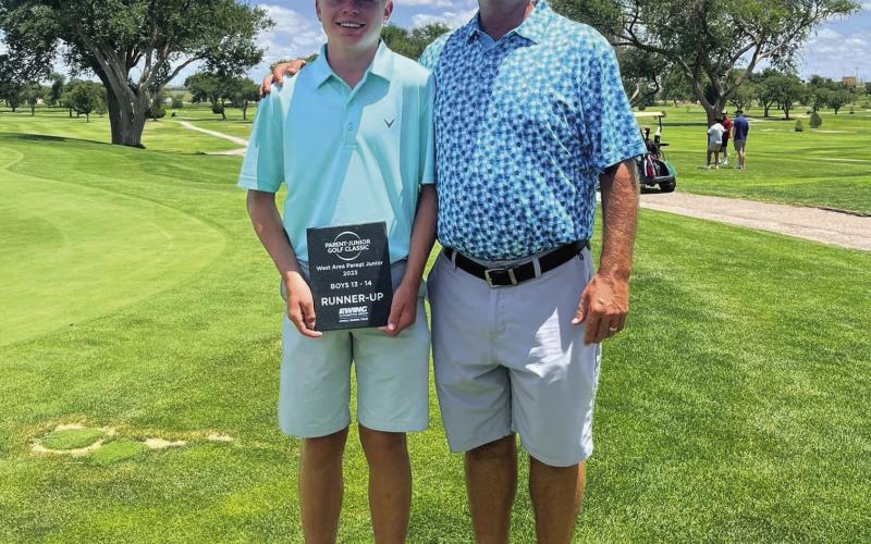 The father-son duo of Randall and Carter Petty shot a 2 under to take second place in the parent-junior championships this past weekend at Palo Duro Creek Golf Course in Canyon. It’s always a great day when they are still smiling at the end of a round.