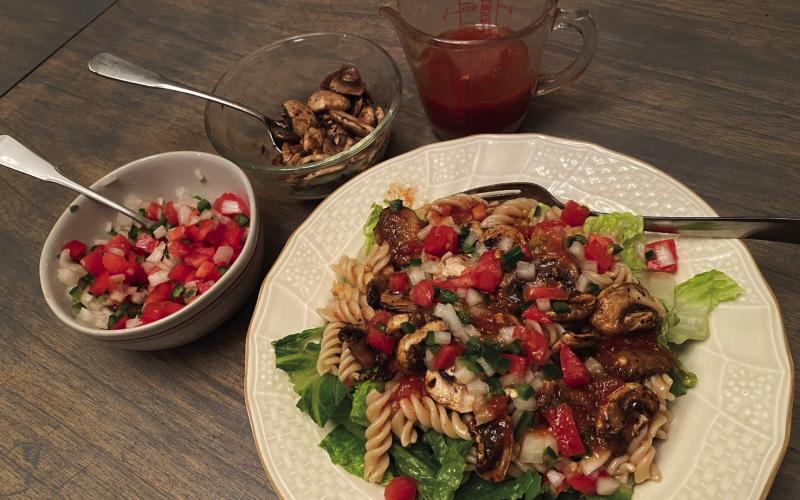 Refreshing pasta salad