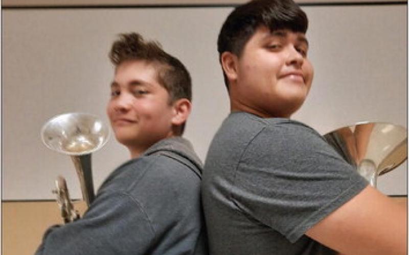 Noe Mendoza and Angel DeLuna placed 3rd and 11th respectively at the All-Region Jazz Band tryouts at Lubbock Christian High School. “I am very proud of these boys. They have worked up very difficult music and overcome nerves to get to this spot” stated Aaron Rathbun, Post band director.