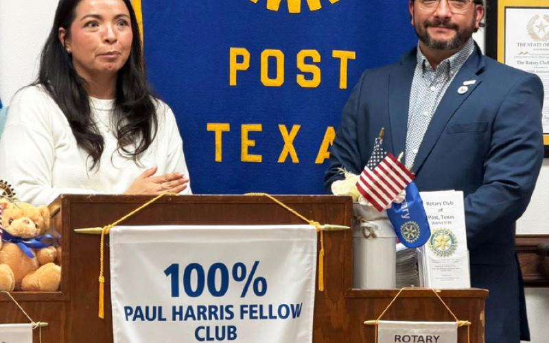 ROTARY WRAP-UP Suzan Collazo, presidentelect for the 2026-2027 term, and Jesse Dixon, president nominee for the 2027–28 term, shared their experiences from the Rotary PETS training during the recent Post Rotary Club meeting. | COURTESY PHOTO