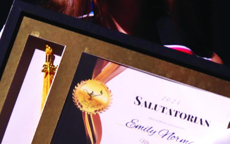 SALUTATORIAN Emily Norman wasnamedthe2024Salutatorian during the Academic Awards Ceremony. |ADALINARESENDEZ PHOTO