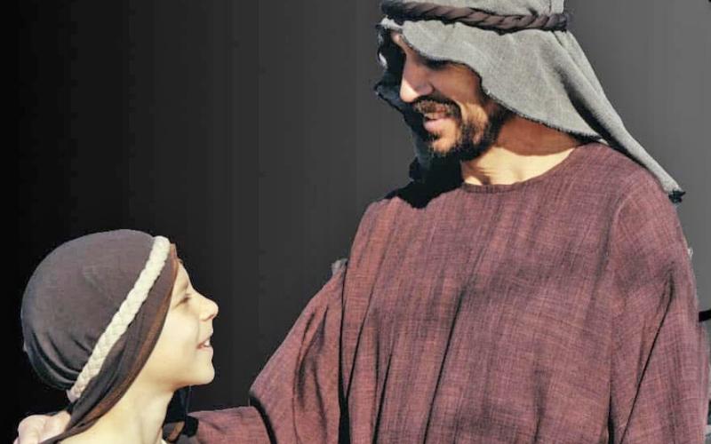 GOSPEL PORTRAYALS Ragtown Gospel Theater presents the story of biblical personages including portrayals, here, of the young Jesus and his father, Joseph. | COURTESY PHOTO
