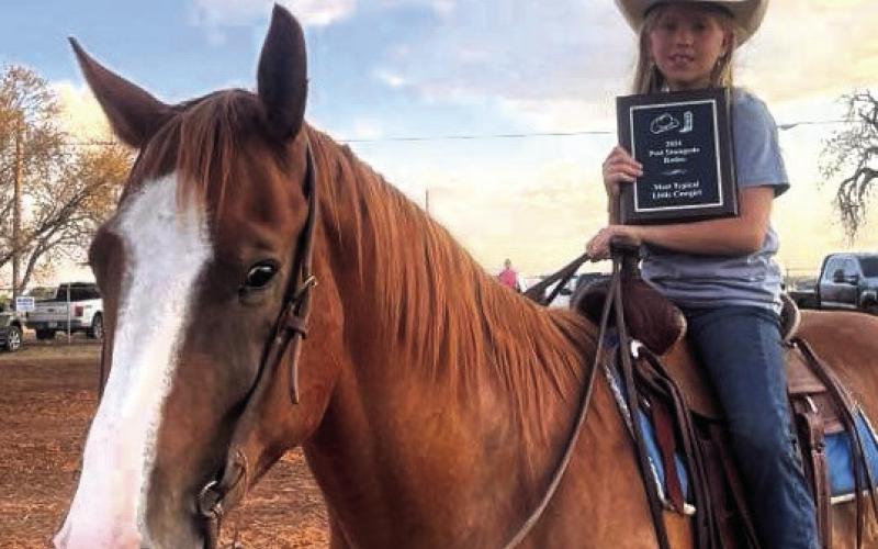 MOST TYPICAL LITTLE COWGIRL Miss Lyla Walkup was named the 2024 Most Typical Little Cowgirl for the Post Stampede Rodeo. Lyla is the daughter of Justin and Shanna Walkup and will be a third grader in Post Elementary. | AMY PENNELL PHOTO