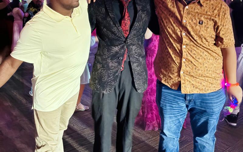 READY TO DANCE Micah Gonzales, Jayden Pewitt and Jafet Rodriguez enjoyed the Special Services Prom on April 15 in Lubbock. | COURTESY PHOTO