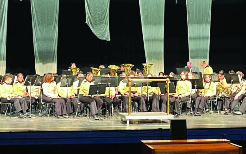 STRAIGHT 1 SCORES The Post ISD band competed in the UIL Concert and Sightreading contests on Tuesday, April 8. The band received Straight 1 scores. The band is led by Russell Dean and Nikki Moore. | COURTESY PHOTO