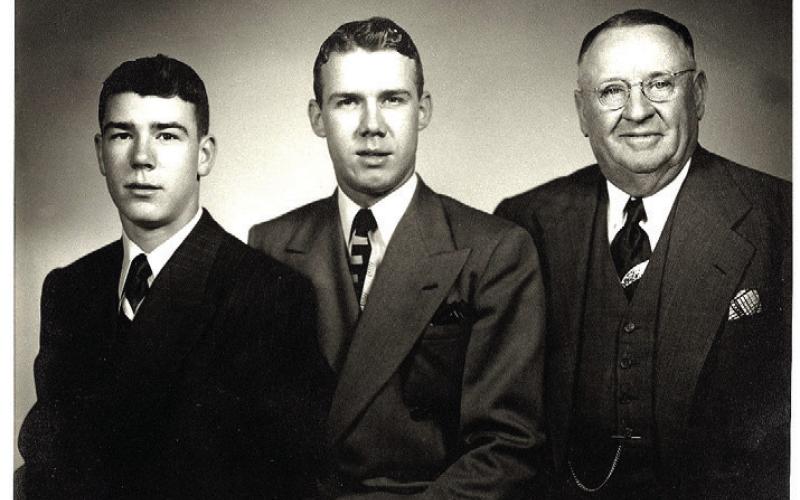 Jack and Kay Kirkpatrick with their granddad K Stoker | Courtesy Photo