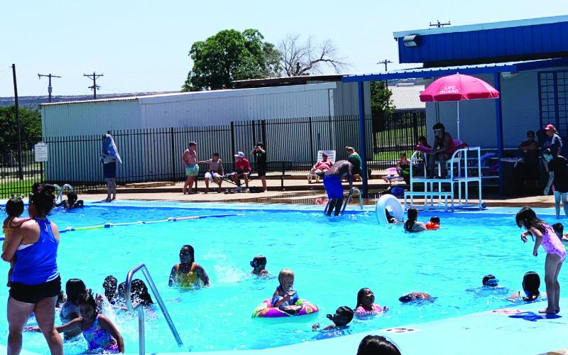 REFRESHINGBREAK The City Pool was busy during Memorial Day, Monday, with families who sought to cool down from the heat. The pool season to be open is Tuesday-Sunday from 1 p.m. - 5 p.m. and will be until August 10. For more information, please call (806) 632-6210 | ANNA GIBSON PHOTO