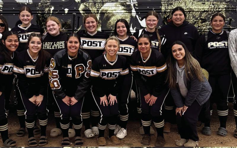 DISTRICT OPENER Post Lady Lopes won their district opener in Morton, hitting four home runs on March 15, with a score of 21-5. See story page 6. | COURTESY PHOTO