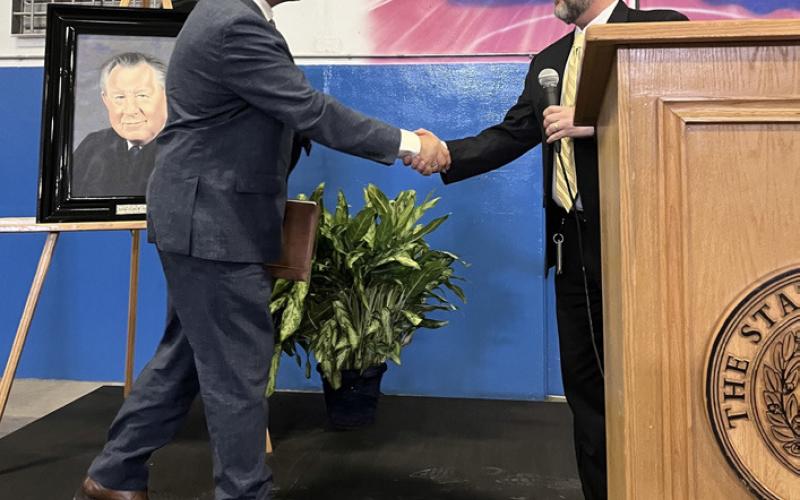 GILES DALBY, JR. shared personal memories of his father, highlighting the late judge’s dedication to the community and the facility’s impact. | TDCJ PHOTO