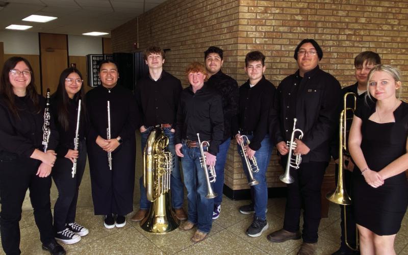 PRIDE OF POST BAND COMPETES IN UIL CONTEST