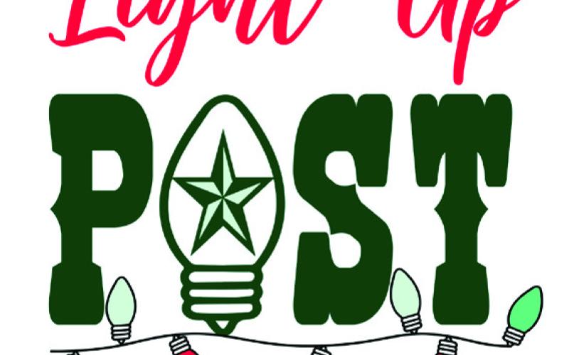 Welcome to our town and Light Up Post!