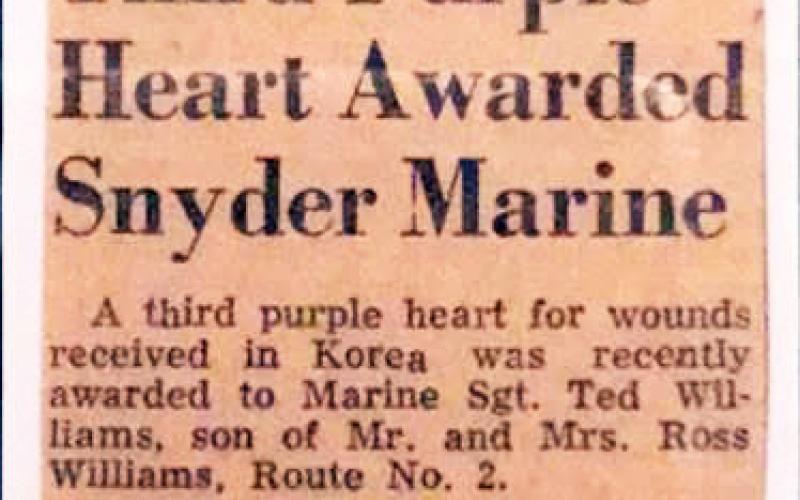 A local hero: Remembering Ted Williams this Veterans Day