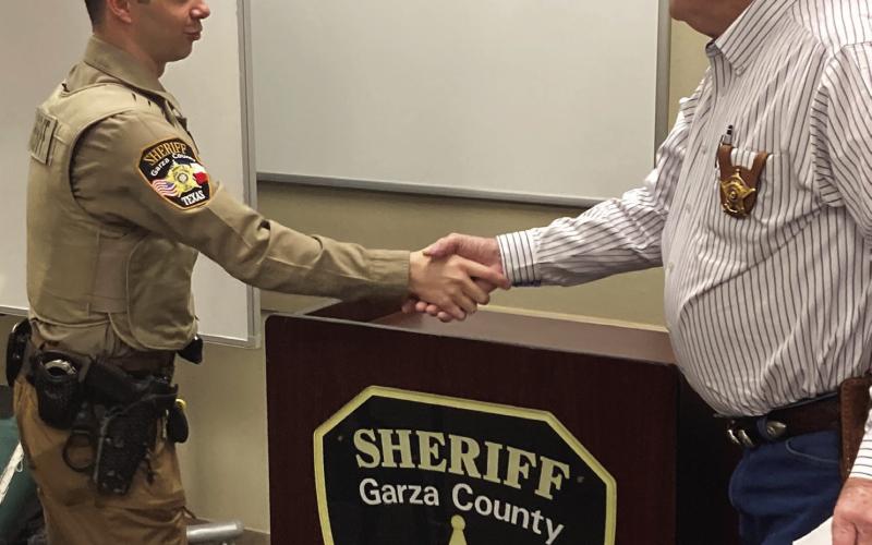 Thornton swore in as new deputy for Garza County
