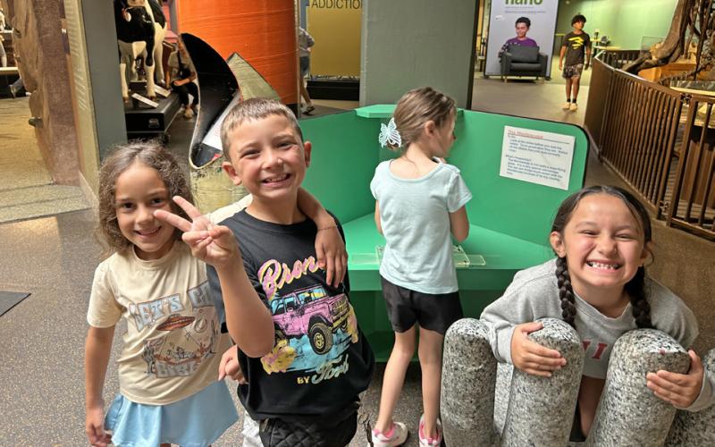 SUMMER FUN Post ISD is hosting Summer Rec throughout the month of June. The week of June 1, local first responders spent time with the kids building positive relationships and giving them a hands-on look at what they do, and the group’s first field trip was to Blazing Bouncers. During the week of June 8, Summer Rec held Cowboy Day where they pet real horses and learned to rope cattle, and the group went to the science spectrum! | COURTESY PHOTOS