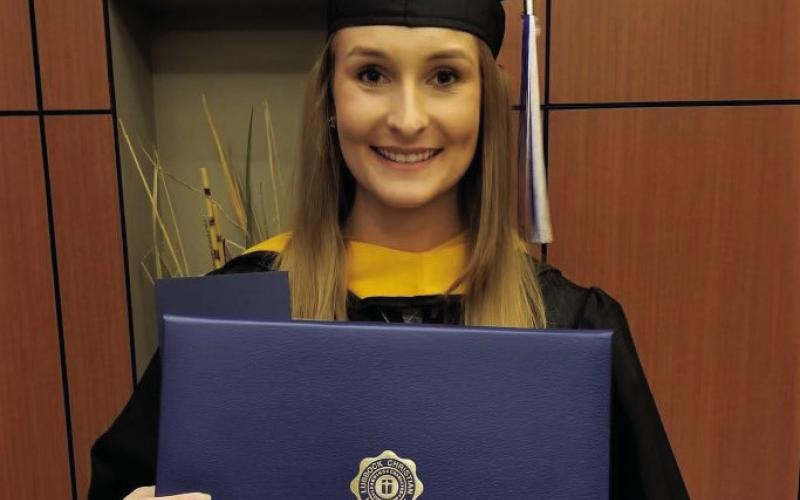 Kelbie Oden Mason received her master’s degree in School Counseling from Lubbock Christian University Saturday, Dec. 10. She will be starting LCU in January 2023 to get her LPC license to further her education. Photo Provided