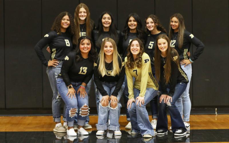 Varsity Lady Lopes took 3rd Place last weekend at the Big SpringTournament. Back row is Zemicka Foy, Shallee Pope, Faith Sanchez, Serenity Sanchez, Alexandria Hernandez, and Karmon Mullins. Front row is Nyrah Soto, Hanna Krauser, Kaylie Zapert and Rhleigh Matus. ABIGAIL RODRIGUEZ PHOTO