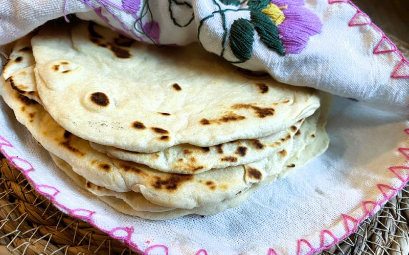 HOMEMADE FLOUR TORTILLAS are easy and fun, and make your meals extra special. Fresh tortillas smell amazing, taste better than stores bought, and are perfect for burritos, tacos, or wraps. Plus, you control the ingredients, ensuring they’re fresh and healthy. Once you try making them, you’ll love how soft, warm, and delicious they are. Give it a shot you’ll enjoy the flavor and satisfaction of homemade! | ANGELINA LARUE PHOTO