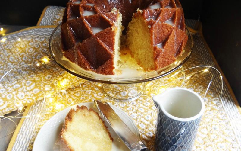 STAR OF THE SHOW A simple Bundt cake can easily be a showstopper for your table, especially when it’s as dense and decadent as this Coconut Cream Pound Cake. | ANGELINA LaRUE PHOTO