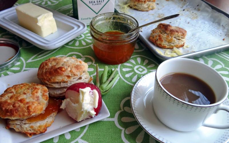 FOR ANY MEAL OF THE DAY these biscuits with sharp cheddar mixed in are a delicious addition. | ANGELINA LaRUE PHOTO