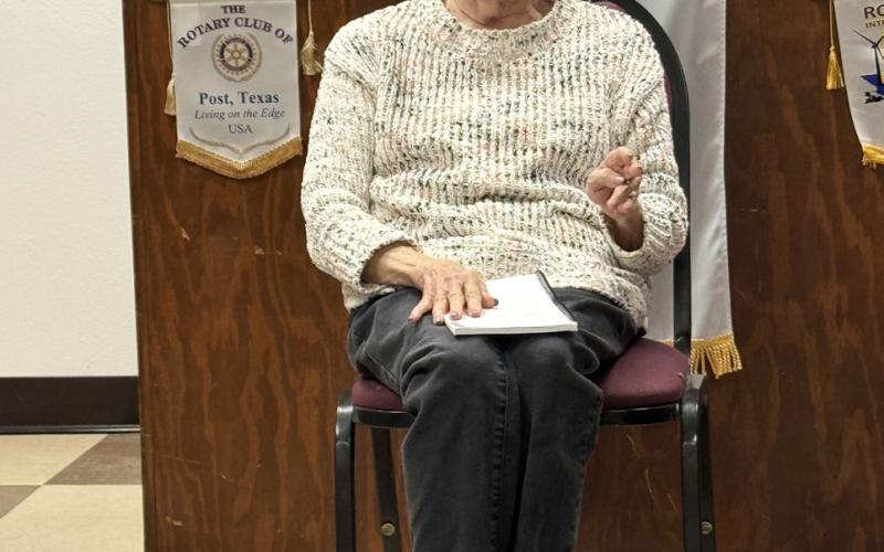 ROTARY CLUB Jeanette Bell Fowler shared her experiences as a polio survivor during her Rotary guest presentation. | COURTESY PHOTO