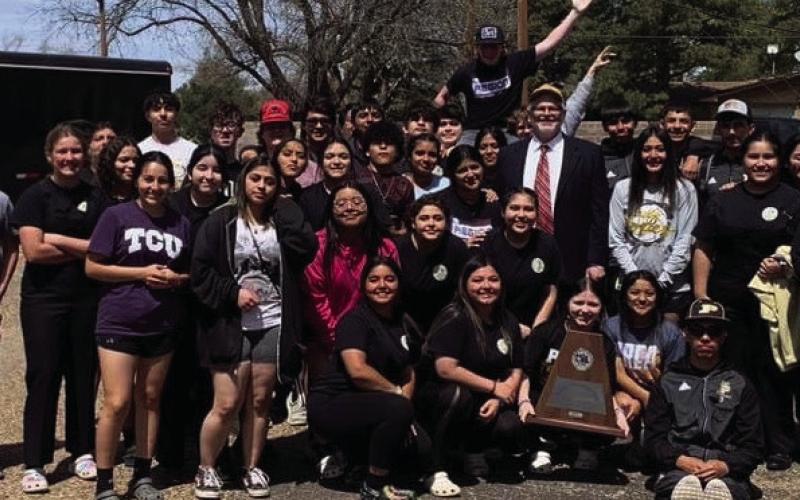 Pride of Post Band received first-place ratings from all six judges in the UIL Concert and Sight Reading district contest at Sundown last week. Band director Aaron Rathbun stated,” This win and the regionals win back in October set them up for the sweepstakes award. They have been successful in everything. Great job band.” Photo Provided