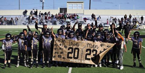 CHAMPIONS Post 3rd and 4th Grade Bold Gold Football team was declared the winner in the Ironman League Super Bowl Game this past weekend with a win over New Deal. Congratulations Bold Gold! | RON FRANCIS PHOTO