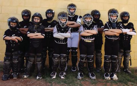 POSTLITTLELEAGUE receiveda$2500grantfromThePost-GarzaCountyEndowmenttoreplacehind catcher equipment. Pictured on the front row are Kristopher Rivera, Easton Whetsel, Sara Tadlock, Phoenix Cash-Strawn, and Haley Guthrie. The back row is Keaton Taylor, Noah Sanchez, Kaydance Carranza, Leslie White, and Myles Mullins. | WHITNEY DORSETT PHOTO