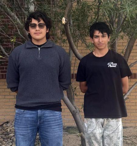 Post ISD musicians Jeremiah Campos, trombone, and Gabriel Monsivais, piano, were selected to represent the Pride of Post at the All-Region Jazz Weekend Jan. 23 at South Plains College. | COURTESY PHOTO