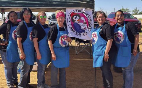 Second place team – Saucy Chicks – Ann Barrientez, Christina Jones, Teresa Gomez, Susan Gonzales, Davina Vera, and Athena Lopez.